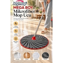 Mega Boy Mikrofiber Mop Ucu Yedek Paspas Bezi Süper Emici Geniş Yüzey Temizlik Mopu