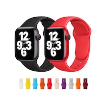Apple Uyumlu  Watch Kordon 2 3 4 5 6 Se 38 40 MM Kordon Silikon Kayış