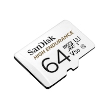 High Endurance Microsdxc Hafıza Kartı 64 Gb + Adaptör Dash Camları Ve Özel Güvenlik Kameraları İçin, 100 Mb/s Okuma, Full Hd Ve 4k Videolar İçin V30