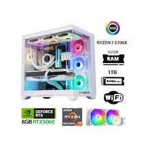 Xaser Sword X60 R7-5700X 32 GB 1 TB NVMe SSD 8 GB RTX5060 Masaüstü Oyuncu Bilgisayarı