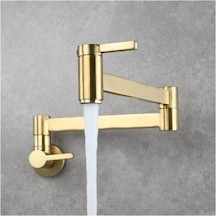 MUTFAK OCAK ÜSTÜ MUSLUK POT YENİ MODEL GOLD ALTIN DORE RENK Gold