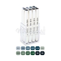 Touch Twin Brush Marker Kalem 12Li Set Mavimsi Griler