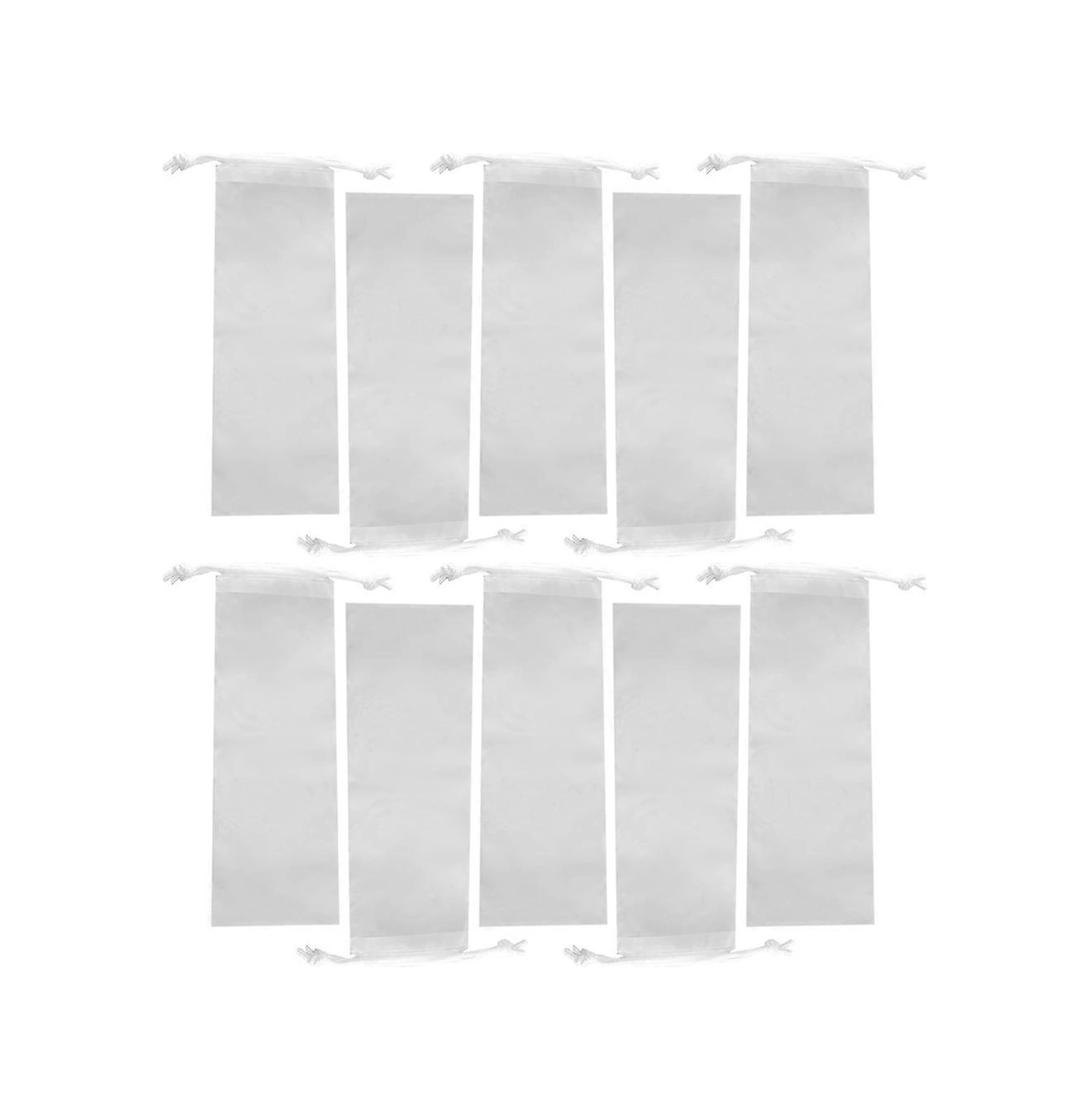 10 Adet Bağcıklı Şemsiye Çantası Islak Şemsiye Çantası Katlanabilir Şemsiye Saklama Çantası Çok Renkli