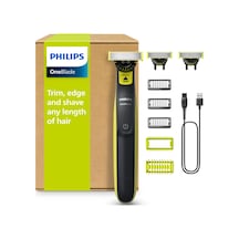 Philips Oneblade 360 Yüz Ve Vücut - Elektrikli Tıraş Makinesi, Düzeltici Ve Vücut Bakım Seti, 3x 360 Bıçak, 3x Düzeltme Aparatı 1/3/5mm , 2x Vücut Aparatı, Yüz Ve Vücut İçin Islak Ve Kuru Tıraş Qp2824/31