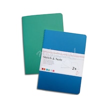Hahnemühle Ikili Eskiz Defter Seti 40 Sayfa A6 Mavi-Yeşil