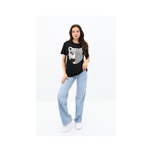 Kadın Leopar Baskılı T-shirt 1731-24 001