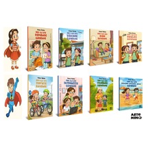 Ada İle Efe Güvende Serisi 8 Kitap Seti