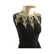 Ilkeshop Damla Taşlı Omuz Kolyesi - Sarı