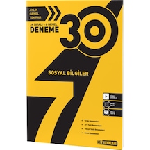 7 Sınıf Sosyal Bilgiler 30 Lu Deneme Hız Yayınları