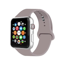 Apple Watch Seri 5/6/7/8/9/se/10/11 İle Uyumlu Silikon Spor Kayış, 38/40/41/42 Mm, Gri