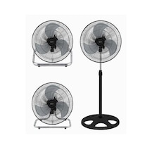 Kraus 3in1 18'' 80 W Metal Pervaneli Sanayi Tipi Ayaklı Vantilatör