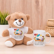 Psikolojik Danışmana Hediye Peluş Ayıcık Ve Kupa Bardak