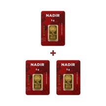 Nadir Gold 24 Ayar 15 Gram Külçe Altın 3 Adet 5 Gram Külçe Altın