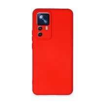 Xiaomi Mi 12t Pro Uyumlu Kılıf Nano İçi Kadife Silikon - Kırmızı