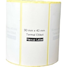 90x40 Mm Termal Etiket, Barkod/adres/kargo Termal Etiketleri, Ve Diğer Yazıcılarla Uyumlu