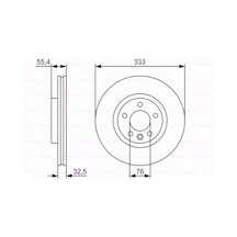 Vw Transporter V 3.2 V6 2003-2015 Bosch Ön Fren Diski N11.6083
