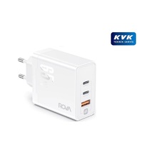 Rova Sb107 Pd+pd+usb 3 Girişli 3.0a Gan Fast Hızlı Şarj Başlığı 65w - Beyaz