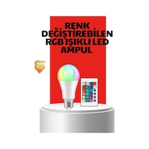 Mey İthalat Rgb Uzaktan Kumandalı Led Ampul 16 Renkli A Kalite Orijinal