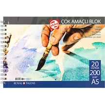 Spiralli Çok Amaçlı Blok A5 200gr 20 Yaprak