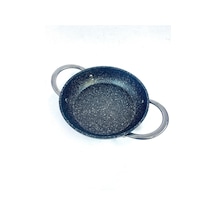 Çelik Saplı Döküm Granit Yumurta Sahanı 24 Cm Siyah