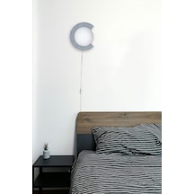 Kesik Aplik Fişli Gri Gri