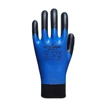Activehand Fn 244d Çift Katlı Nitril Kaplama Polyester Eldiven Siyah
