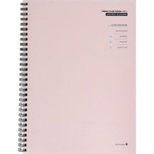 Morning Glory 4000 Theme Çizgili Defter 26x19 Cm Pembe 11210-87331