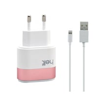 Helt Ht-13 2 Çıkışlı 2400 Mah Ev Tipi Şarj Cihazı + Lightning Kab (469314907)