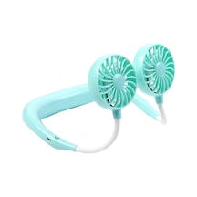 Soulader Taşınabilir Şarj Edilebilir Boyun Fanı, Çift Başlıklı Kişisel Klima, Kolay Taşınabilir Mini Fan, Hafif Ve Konforlu