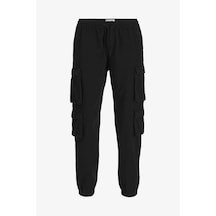 Jack & Jones Jpstbıll Jjmultı Tapered Cargo Erkek Siyah Eşofman Altı 12260915-black Siyah