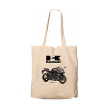 Kawasaki Ninja 1000 Krem Fermuarlı Bez Çanta Gabardin