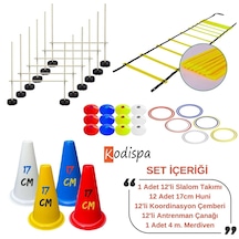 Kodispa Slalomlu 17cm Hunili Full Antrenman Seti Çok Renkli