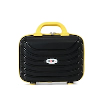 Keo-plus Siyah-sarı 3 Lü Set Silikon Kırılmaz Pp Valiz