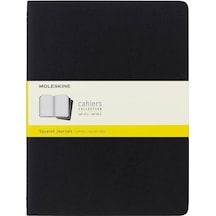 Moleskine Cahier Journals Kareli Defter 19x26 Black Siyah