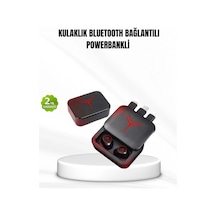Bluetooth Powerbank Kulaklık Kablosuz, Uzun Pil Ömrü, Dokunmatik Ve Yüksek Ses Kalitesi