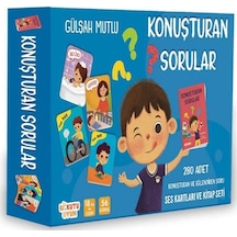 Konuşturan Sorular - Ses Kartları ve Kitap Seti - Gülşah Mutlu - Bi Kutu Oyun Yayınevi