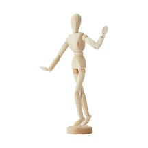 Ahşap İnsan Modeli 30 Cm 1 Paket İnsan Figürlü Ahşap Model Manken Resim Ressam Eğitimi Tahta Adam Kukla Stilist Genel