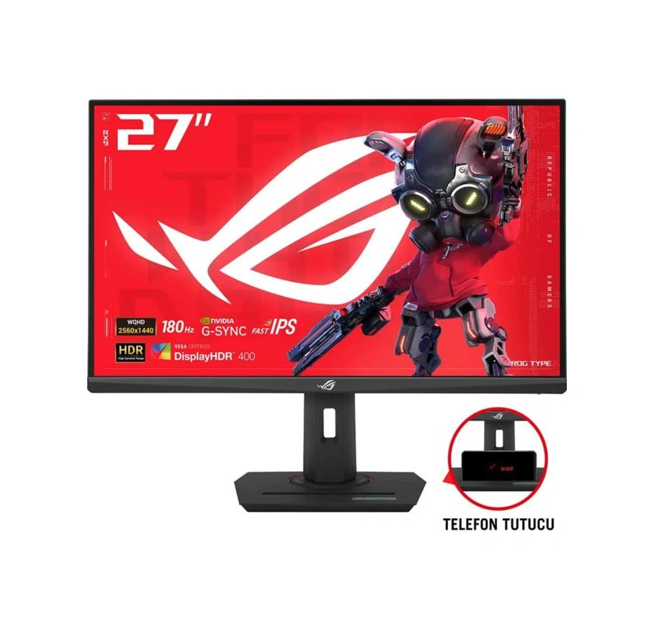 Asus Rog Strix XG27ACS 27" QHD 2K 180 Hz 1 Ms Freesync G-sync Fast IPS Gaming Monitör (Teşhir) Siyah