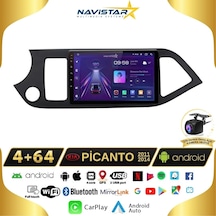 Kia Picanto 2011-2014 Model 4+64gb Android 13 Kablosuz Carplay N