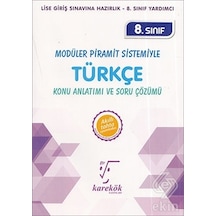 8.Sınıf Modüler Piramit Sistemiyle Türkçe MPS Konu Anlatımı ve Soru Çözümü- Karekök Eğitim Yayın