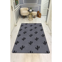 Modern Desenli Dijital Baskı Kaymaz Taban Halı H0740 Renkli