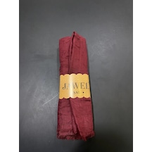 Bambu Kraş Şal Bordo-jawel Çok Renkli