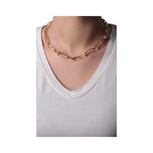 Tiffany Model Gold Kolye Çok Renkli