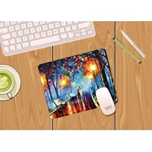 Yağmurlu Ormanda Yürüyüş - Baskılı Dikdörtgen Mouse Pad Mousepad