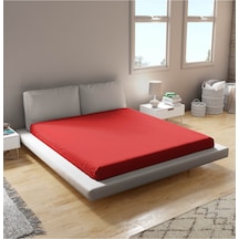 Penye Lastikli Çarşaf %100 Pamuk Kırmızı