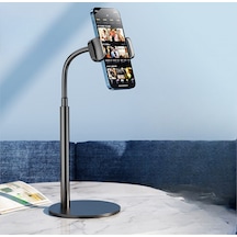 360 Ayarlı Metal Standlı Masa Üstü Metal Gövde Telefon Tutucu Telefon Standı