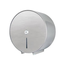 Paslanmaz Çelik Mini Jumbo Tuvalet Wc Kağıdı Aparatı Gümüş