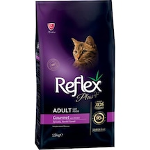 Reflex Plus Gourmet Renkli Taneli Tavuklu Yetişkin Kedi Maması 15 KG