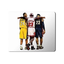 Michael Jordan Kobe Bryant Lebron James Baskılı Mouse Pad Mousepad