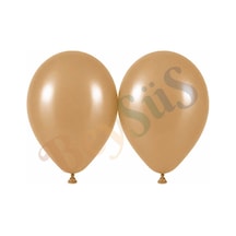 Çöl Kumu Renk Lateks Retro Balon 50 Cm - 2 Adet Bej